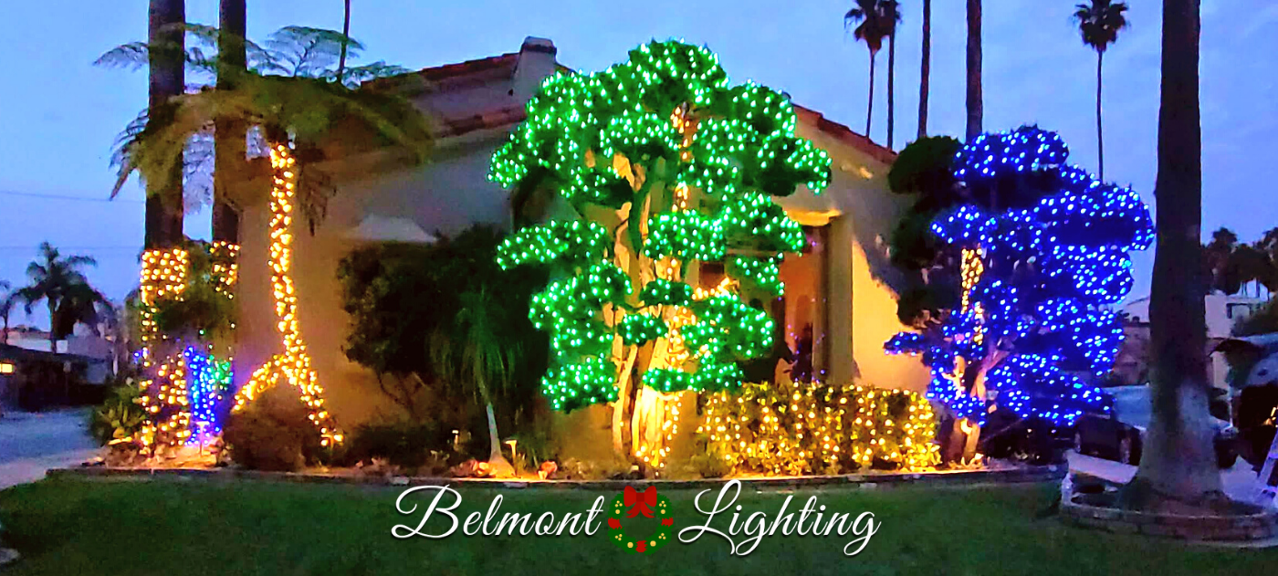 Residential christmas lights installed long beach naples belmont shore