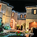 Rossmoor holiday lights in long beach on roofline