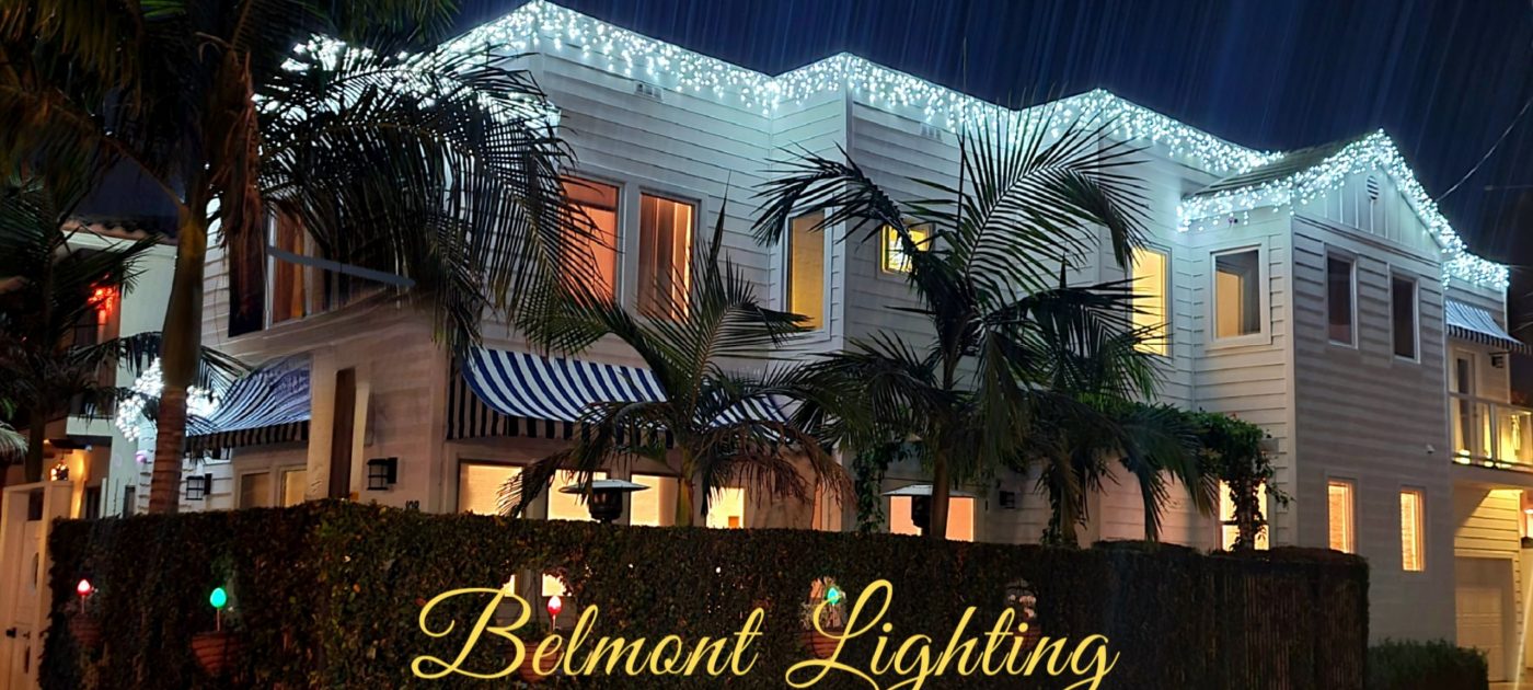 holiday lighting on home